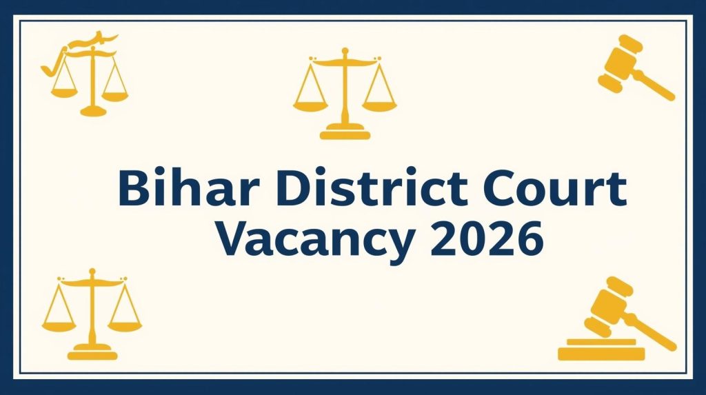 Bihar Jila Court Vacancy 2026