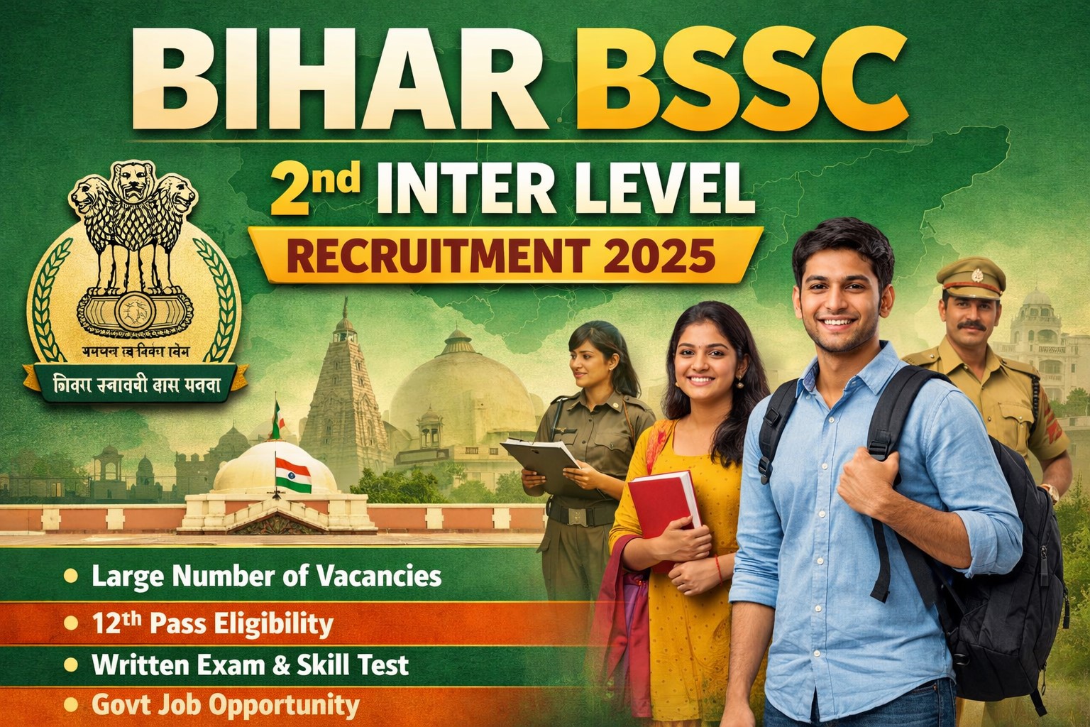 Bihar BSSC 2nd Inter Level Recruitment 2025 – पूरी जानकारी, Apply Online