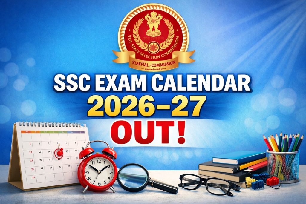 SSC Exam Calendar 2026–27 OUT