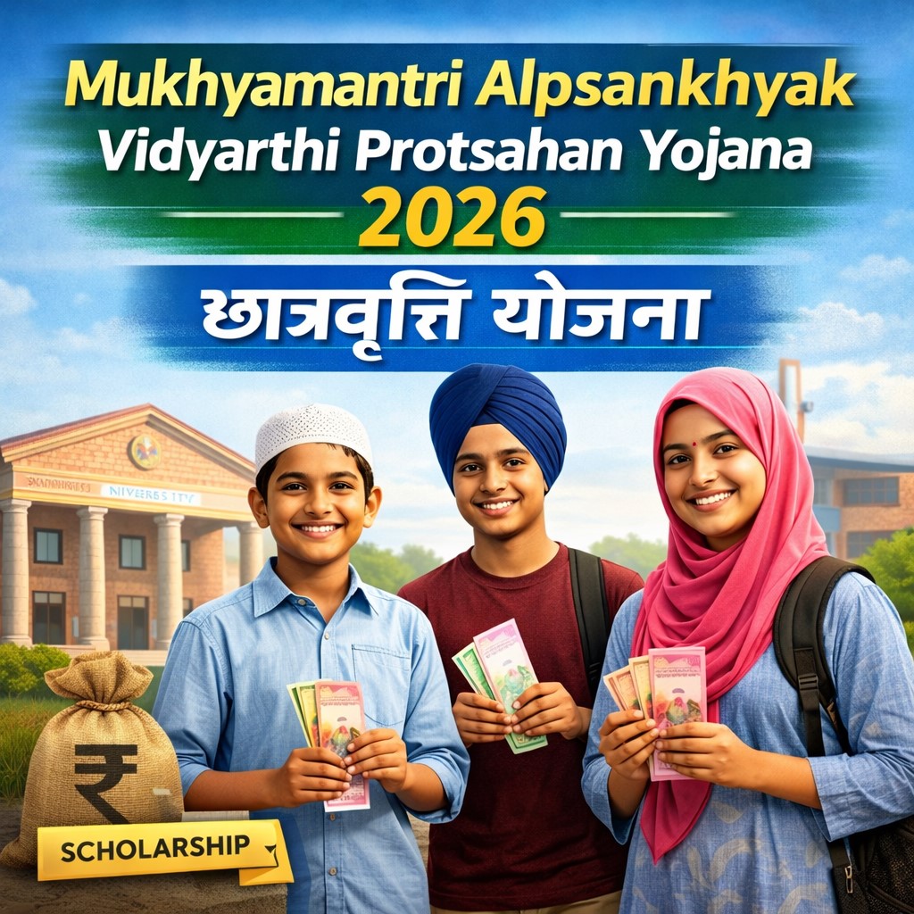 Mukhyamantri Alpsankhyak Vidyarthi Protsahan Yojana 2026 – छात्रवृत्ति योजना