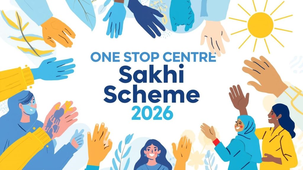 create image "One Stop Centre (Sakhi) Scheme 2026 – महिलाओं के लिए बड़ी मदद!"
